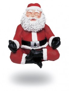 Le Père-Noël en pleine méditation...